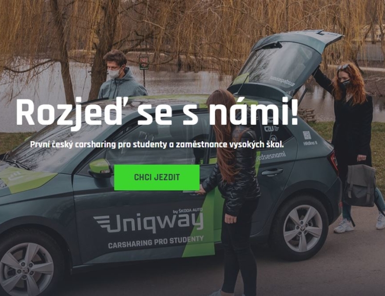 Uniqway: carsharing pro absolventy VŠE